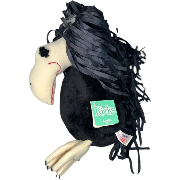 VTG Kamar Kicks Mirdok Vulture Buzzard Bird Plush 15” W/Tags Rare Creepy HTF - Picture 16 of 16